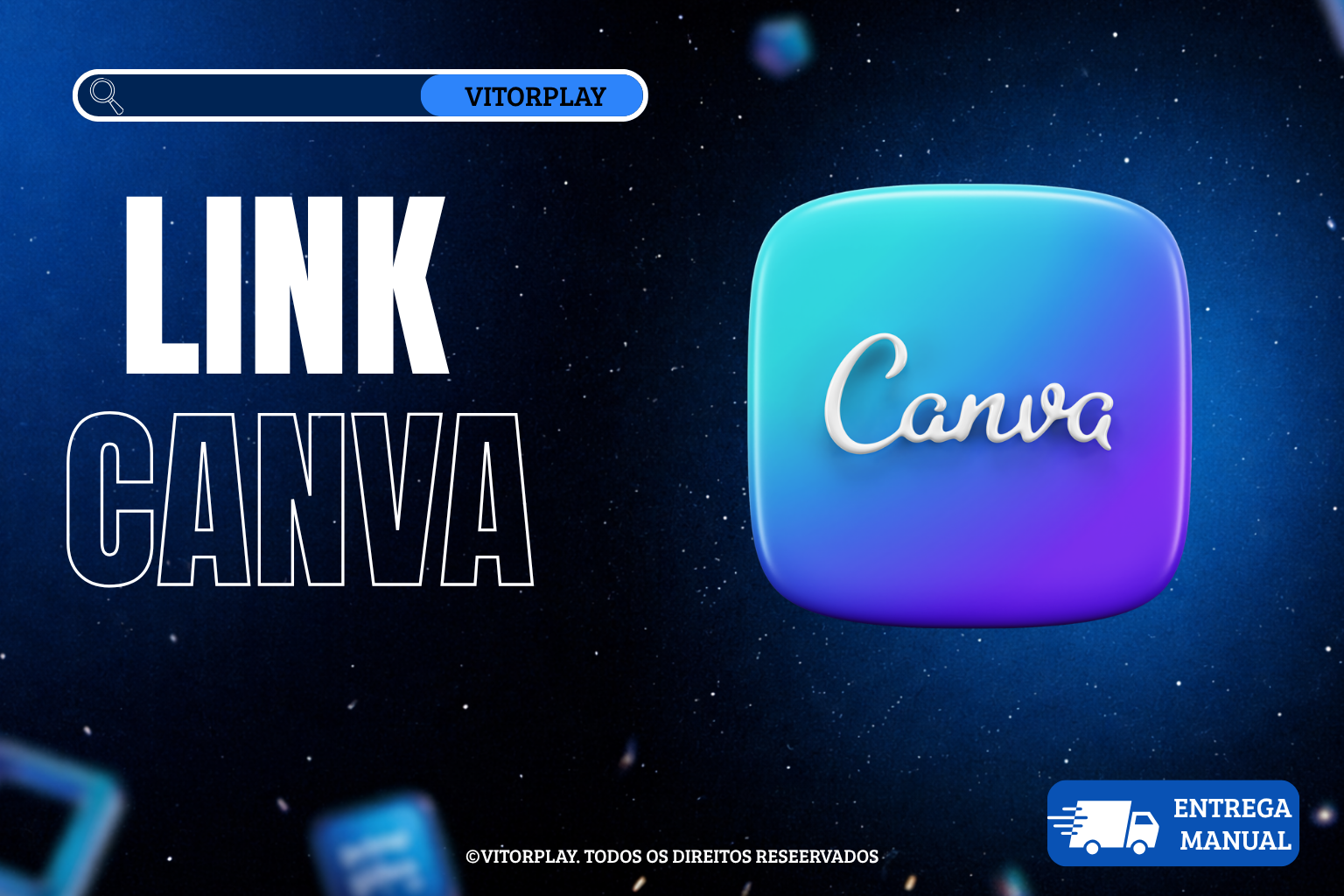 link canva - entrega instantânea